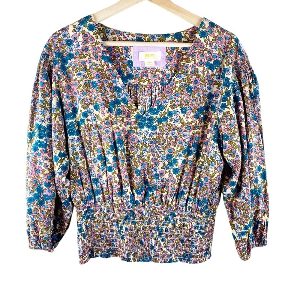 Anthropologie Maeve Odette Smocked
Floral Blouse S - Picture 5 of 10